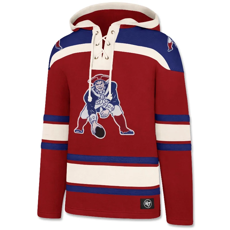 Patriots 47 Lacer Hood - Pat the Patriot Logo - Red