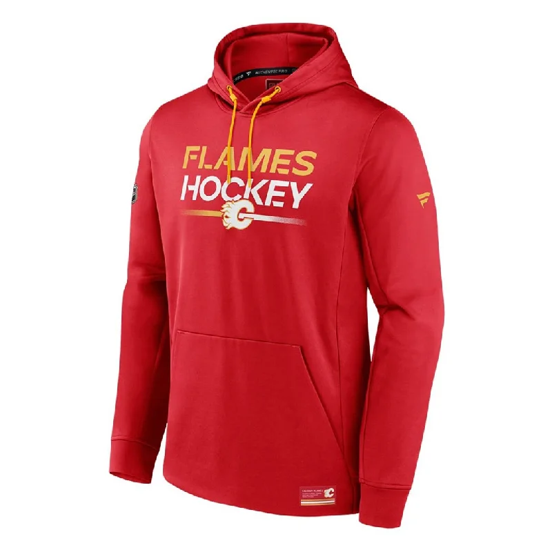 Fanatics - Men's Calgary Flames Authentic Pro Rink Poly Fleece Hoodie (00I8 0736 2C 02U)