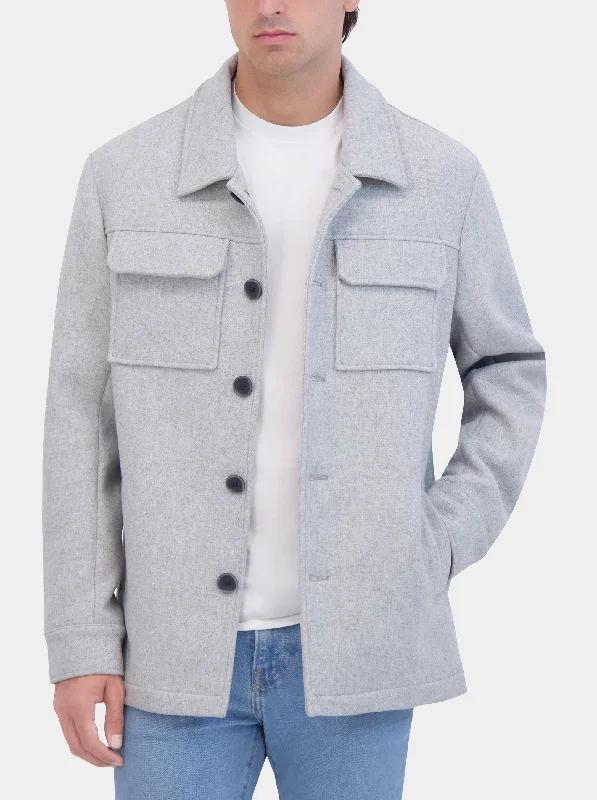 WOOL SHIRT JACKET