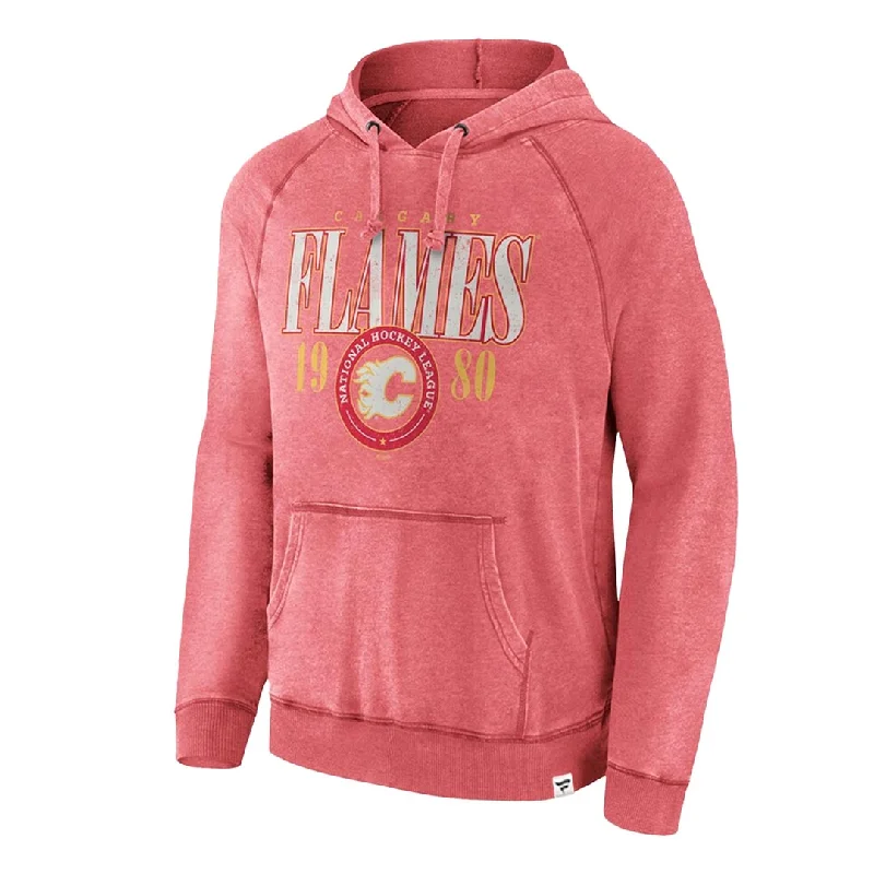 Fanatics - Men's Calgary Flames Heritage Vintage Pullover Hoodie (3ZCM 666A 2C 06L)