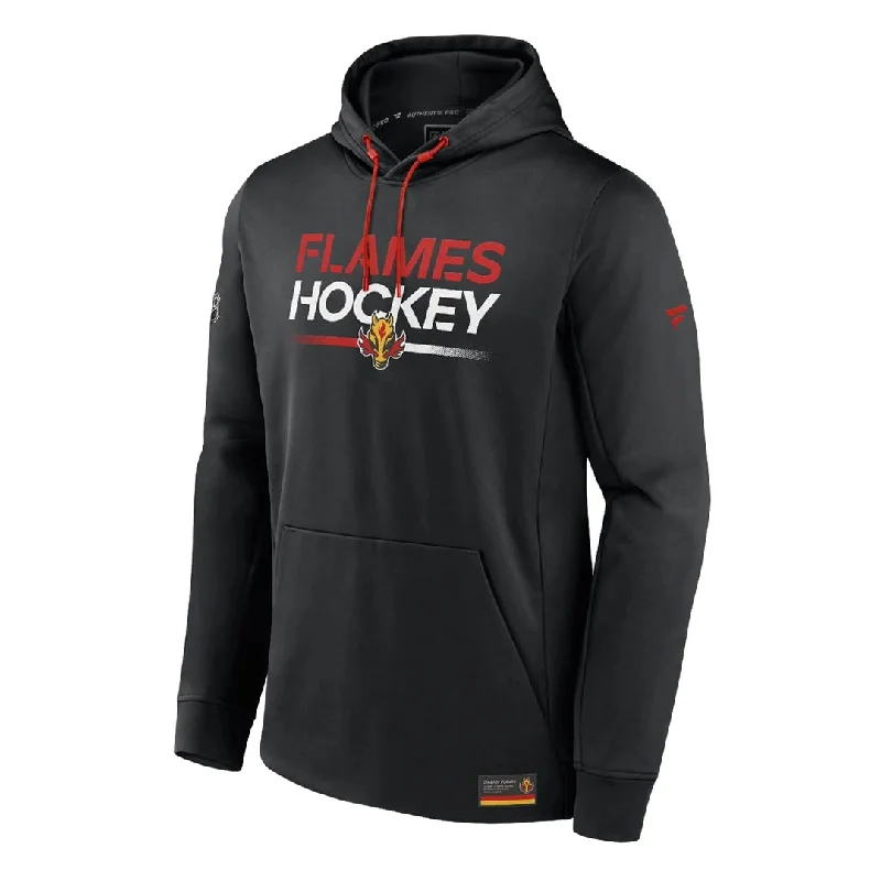 Fanatics - Men's Calgary Flames Authentic Pro Rink Fleece Hoodie (00I8 538A 2C SH4)