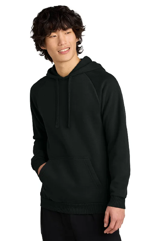 District Mens Cloud Fleece Hooded Sweatshirt Hoodie w/ Pouch Pocket - Jet Black - New