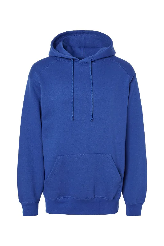 Badger Mens Hooded Sweatshirt Hoodie w/ Pouch Pocket - Royal Blue - Closeout