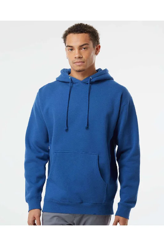 Independent Trading Co. Mens Hooded Sweatshirt Hoodie w/ Pouch Pocket - Royal Blue