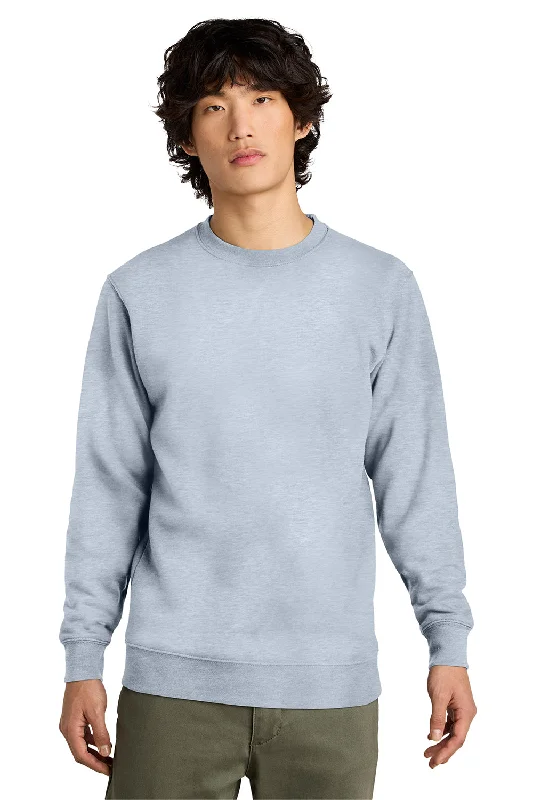 District Mens Very Important Fleece Crewneck Sweatshirt - Heather Light Grey