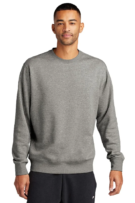 Nike Mens Club Fleece Crewneck Sweatshirt - Heather Dark Grey - New