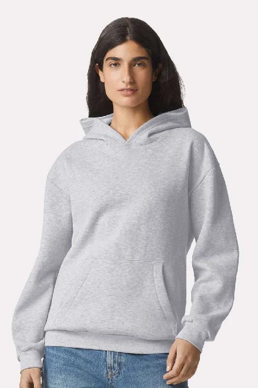 American Apparel Mens ReFlex Fleece Hooded Sweatshirt Hoodie w/ Pouch Pocket - Heather Grey