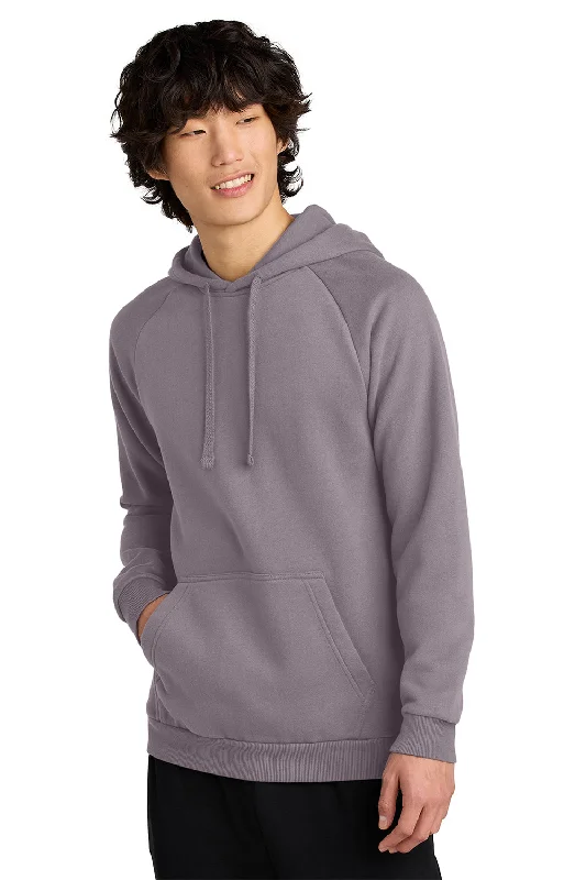 District Mens Cloud Fleece Hooded Sweatshirt Hoodie w/ Pouch Pocket - Smoky Amethyst - New