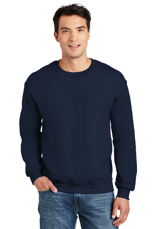 Gildan Mens DryBlend Moisture Wicking Fleece Crewneck Sweatshirt - Navy Blue