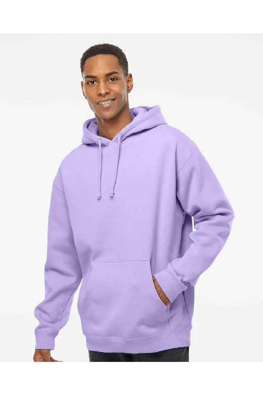 Independent Trading Co. Mens Hooded Sweatshirt Hoodie w/ Pouch Pocket - Lavender Purple