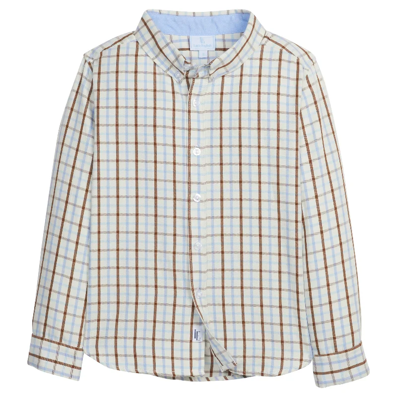 Button Down Shirt Brownfield Plaid