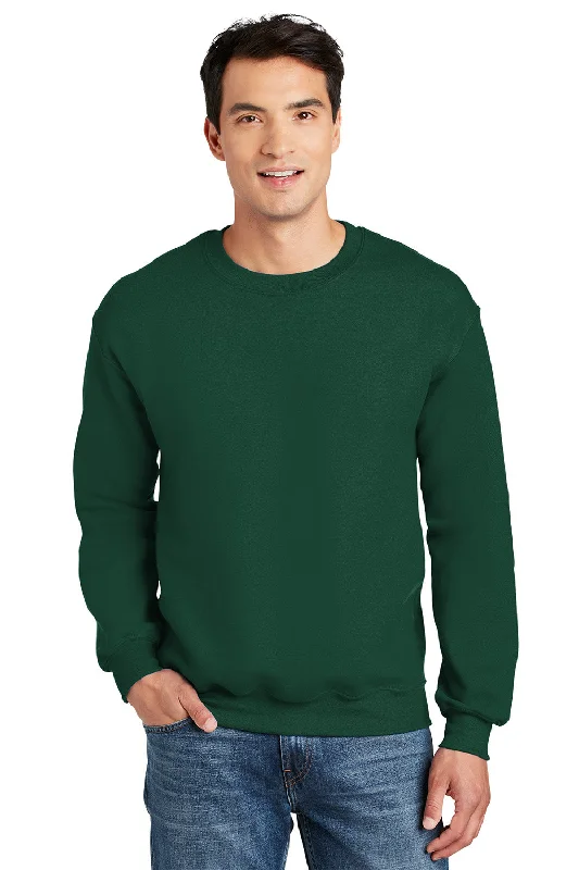 Gildan Mens DryBlend Moisture Wicking Fleece Crewneck Sweatshirt - Forest Green