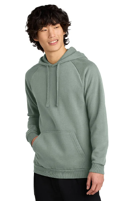 District Mens Cloud Fleece Hooded Sweatshirt Hoodie w/ Pouch Pocket - Slate Green - New