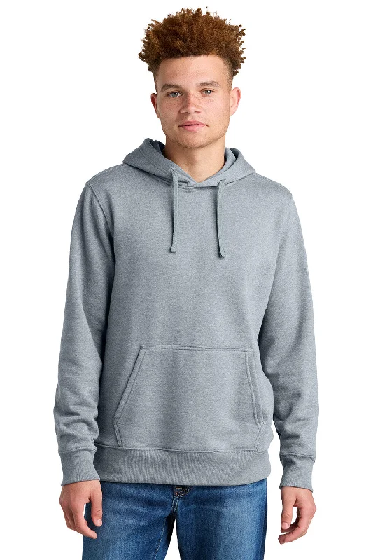 The North Face Mens Hooded Sweatshirt Hoodie w/ Pouch Pocket - Heather Light Grey - New