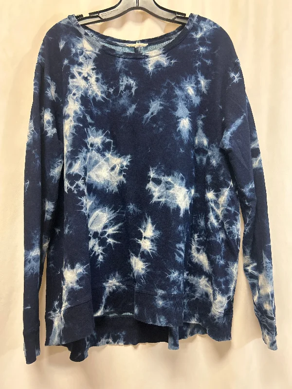 Top Long Sleeve By Clothes Mentor In Blue, Size: Xl