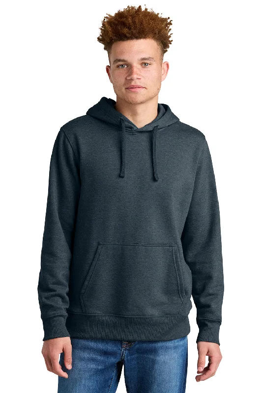 The North Face Mens Hooded Sweatshirt Hoodie w/ Pouch Pocket - Heather Urban Navy Blue - New