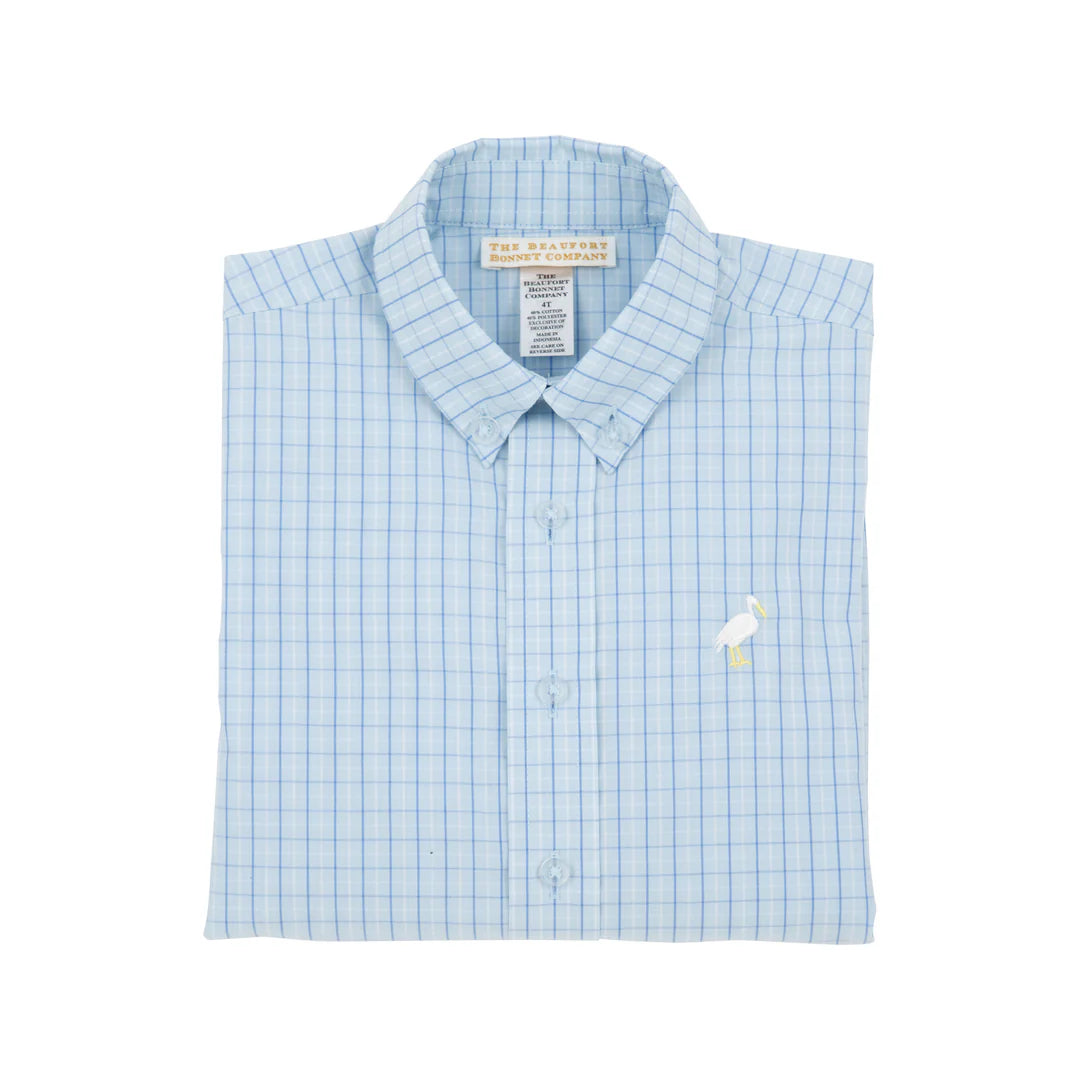 Dean's List Dress Shirt Get In Line with Multicolor Stork