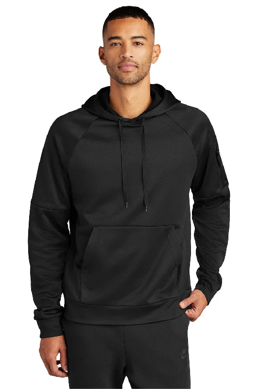 Nike Mens Therma-Fit Fleece Hooded Sweatshirt Hoodie w/ Pouch Pocket - Black - New