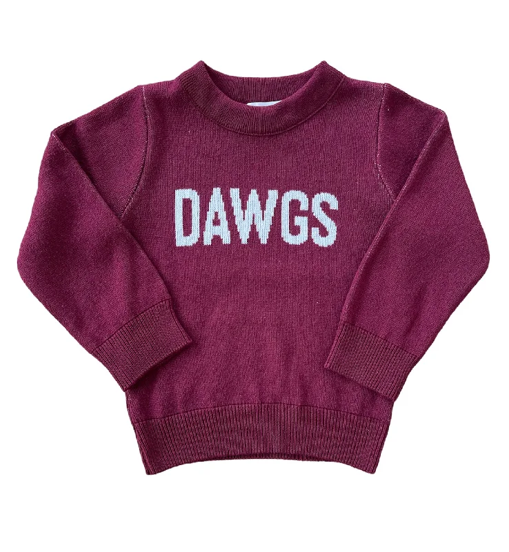 Maroon DAWGS Crewneck Sweater