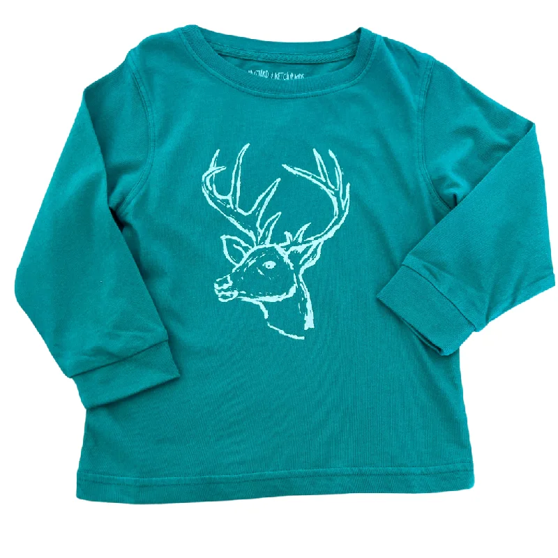 LS Green Deer T-Shirt