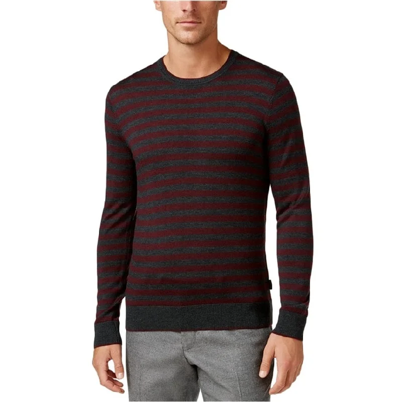 Michael Kors Mens Knit Pullover Sweater, Grey, Large