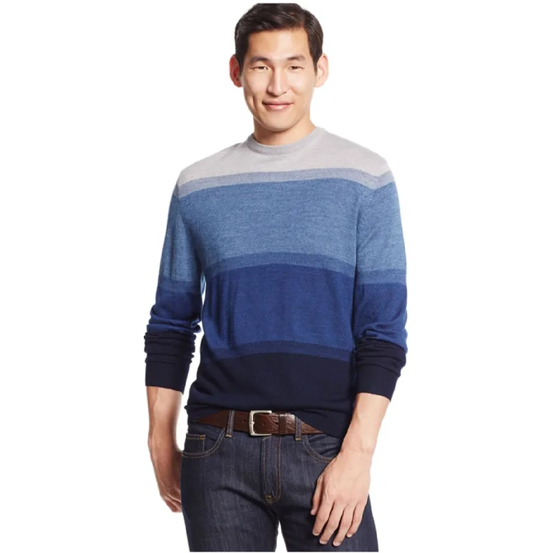 Club Room Mens Merino Wool Colorblock Pullover Sweater