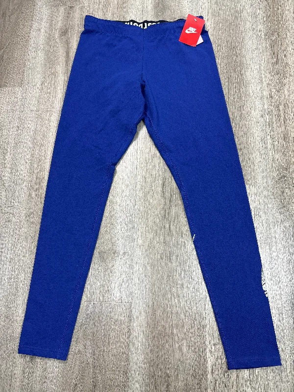 Pants Leggings By Nike Apparel In Blue, Size: L