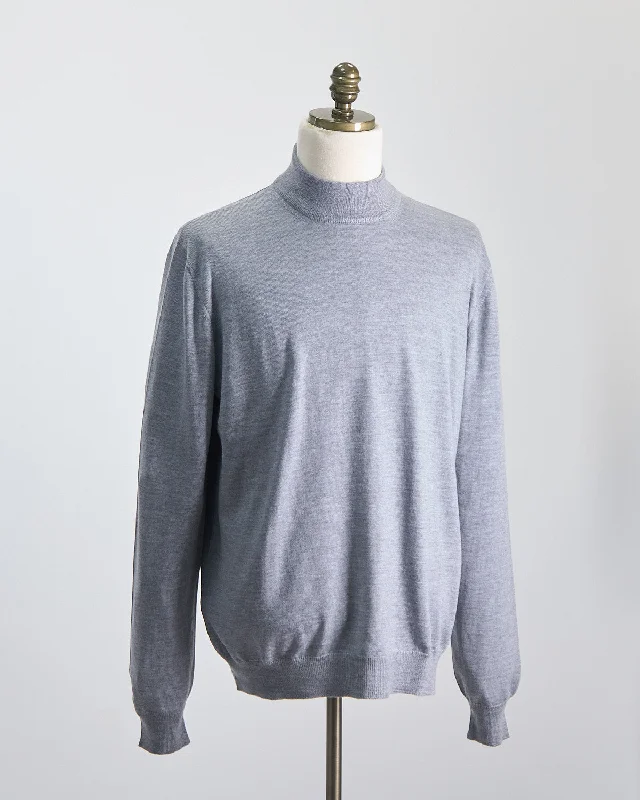 Lightweight Wool Mockneck