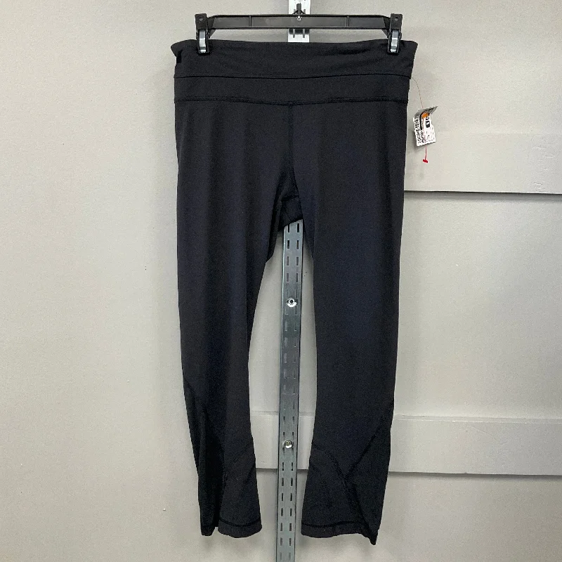 ATHLETIC LEGGINGS CAPRIS by LULULEMON In BLACK, Size: 4