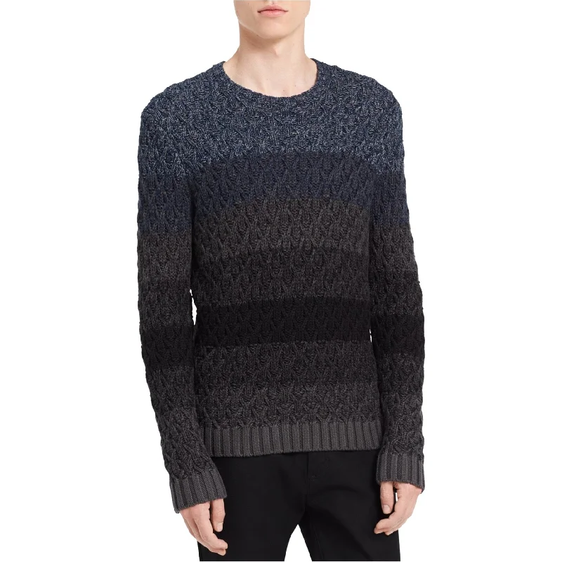 Calvin Klein Mens Ombre Cable Pullover Sweater, Blue, XX-Large