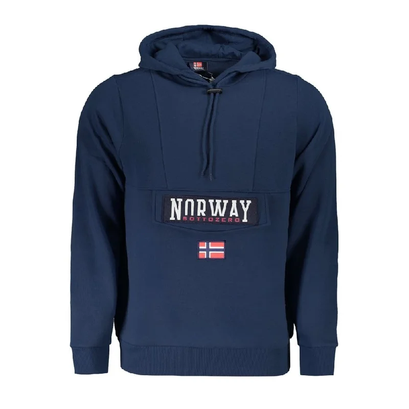 Norway 1963 Blue Cotton Men Men's Sweater