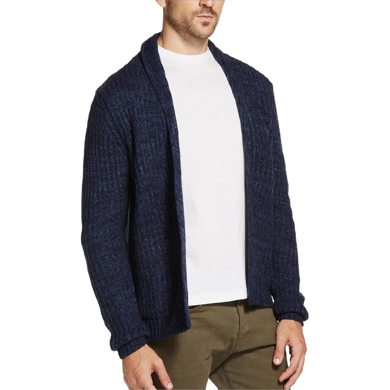 Weatherproof Mens Open Front Cardigan Sweater, Blue, Large