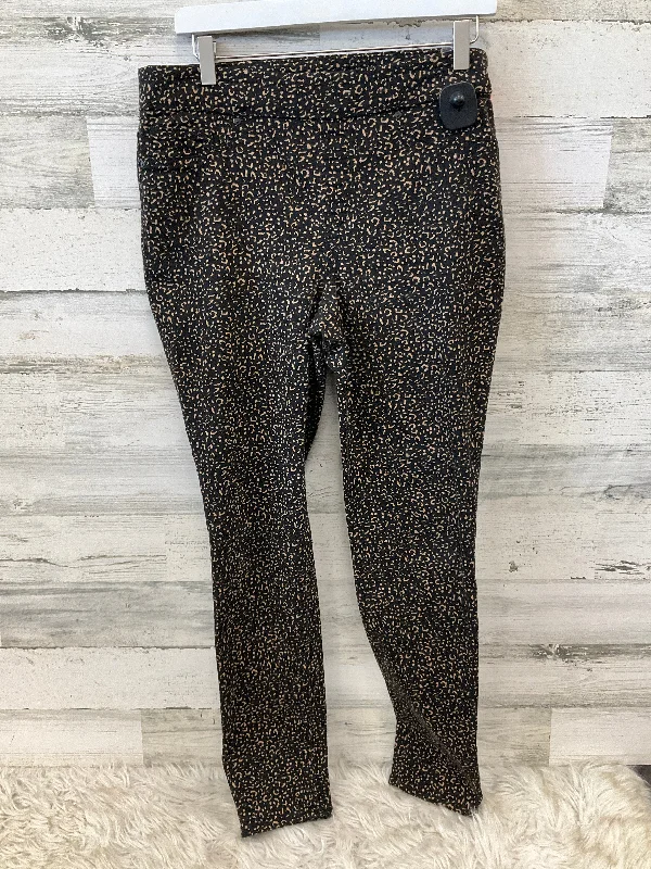 Pants Leggings By Chicos In Black & Brown, Size: S