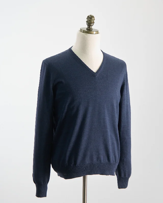 Lightweight Wool V-Neck