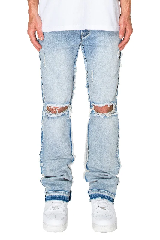 Men's Bootcut Raw Edge Denim Jeans