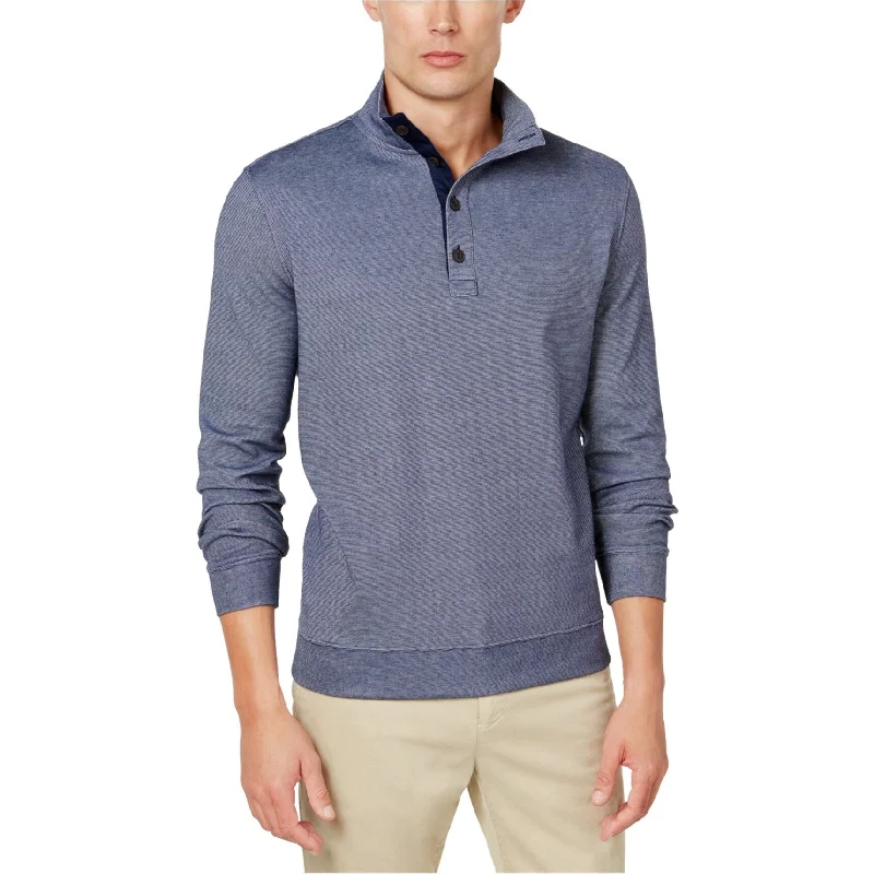 Club Room Mens Stripe Pullover Sweater, Blue, Small