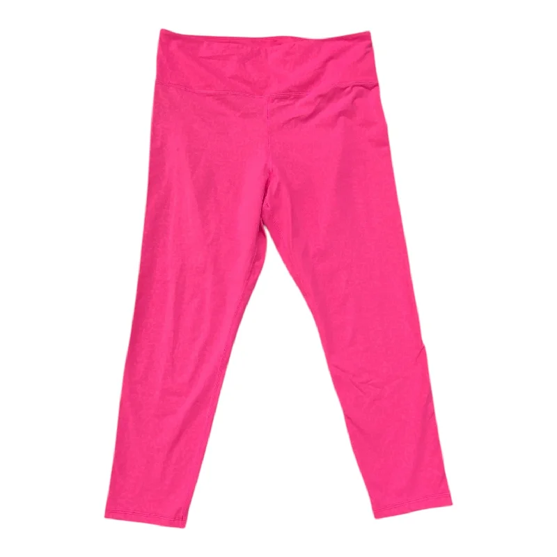 Athletic Leggings By Zyia In Pink, Size:Xl