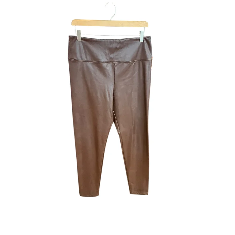 Pants Leggings By Boston Proper In Brown, Size: M