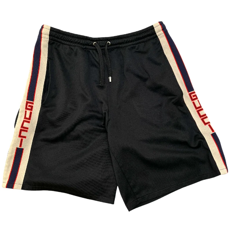 Men's Web Logo Shorts Black Size L