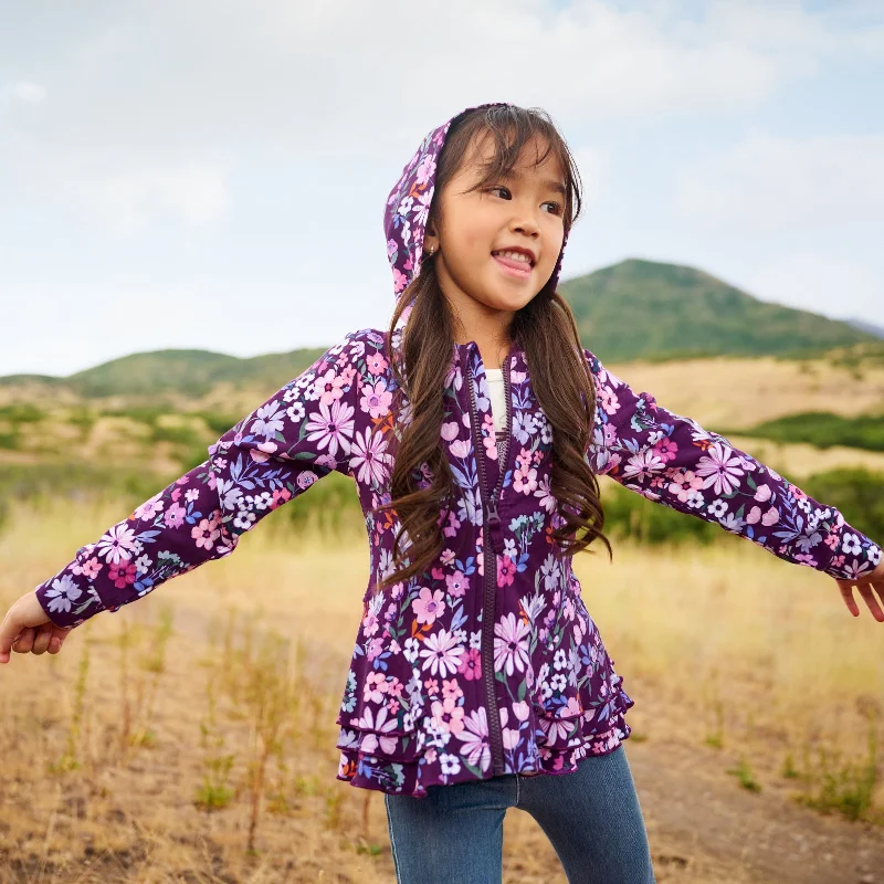 Violet Meadow Peplum Hoodie