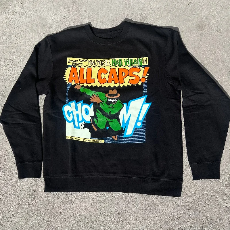 All Caps Crewneck (black)