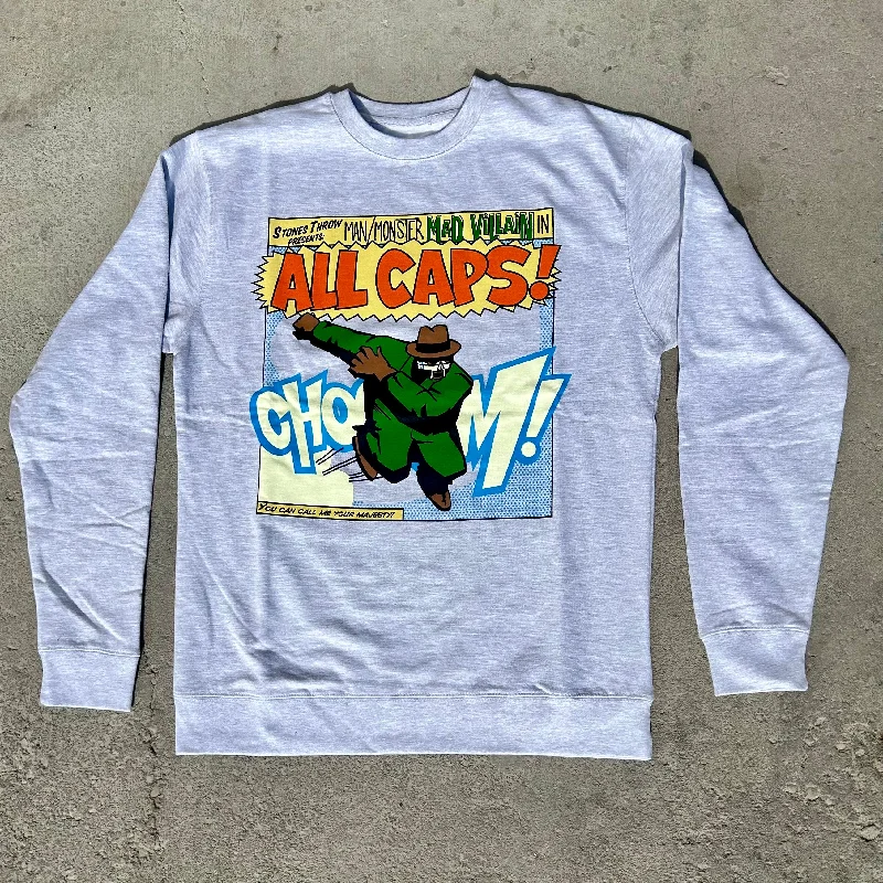 All Caps Crewneck (ath grey)