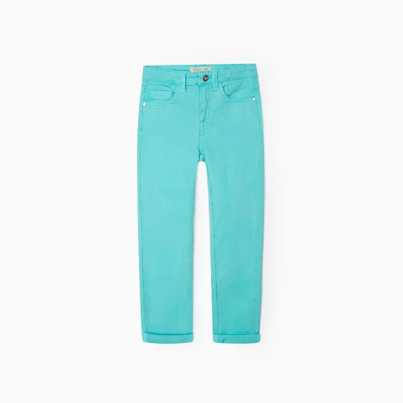 ZY - Kids 'Aqua Green' Skinny Fit Jeans ZY781