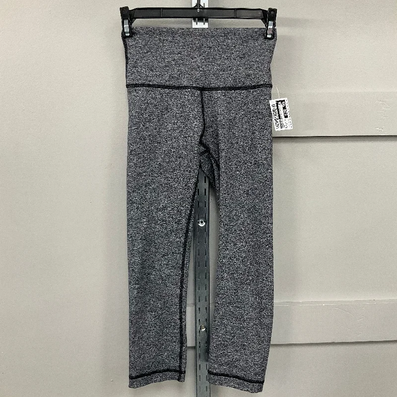 ATHLETIC LEGGINGS CAPRIS by LULULEMON In GREY, Size: 4