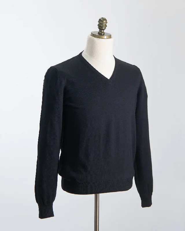 Lightweight Wool V-Neck