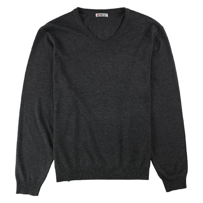 H2H Mens Heathered Pullover Sweater, Grey, XX-Large