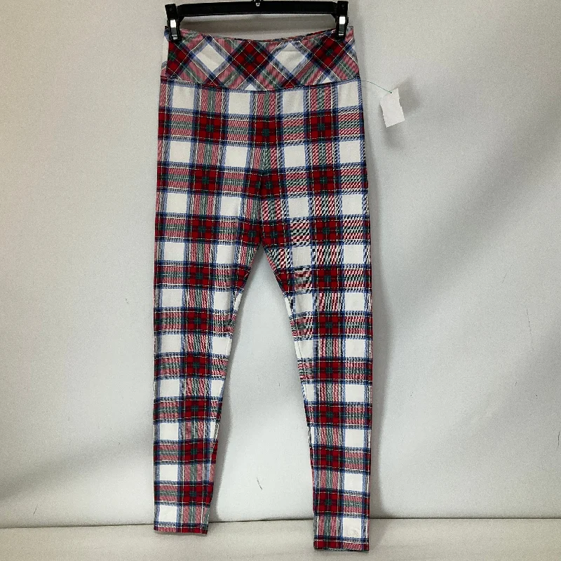 Pants Leggings By Vineyard Vines In Plaid Pattern, Size: L