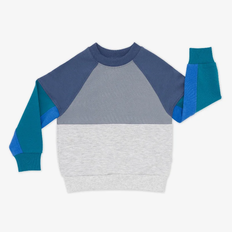 Windy Sky Panel Crewneck