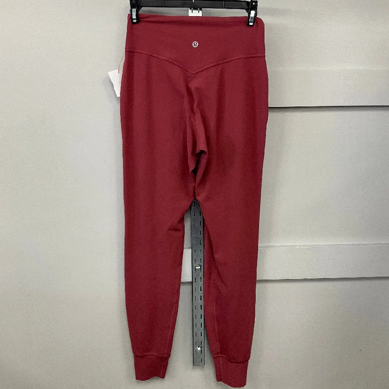 ATHLETIC JOGGERS by LULULEMON In RED, Size: 4