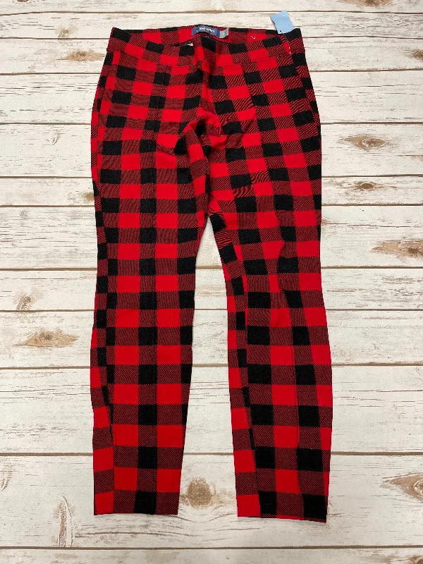 Pants Leggings By Old Navy In Black & Red, Size: M